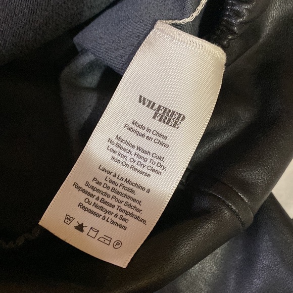 Aritzia Wilfred Free Faux Leather Leggings - Picture 4 of 4